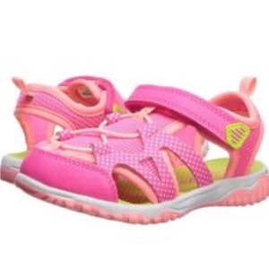 Carter’s NWT Zyntec Pink Sport Sandals with Velcro and Enclosed Toe
